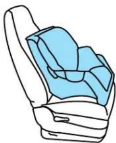 FORD F-350 Super Duty (2005) - Installing child safety seats with combination lap and shoulder belts - 1
