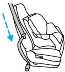 FORD F-350 Super Duty (2005) - Installing child safety seats with combination lap and shoulder belts - 4