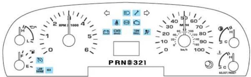 FORD F-350 Super Duty (2005) - WARNING LIGHTS AND CHIMES - 2