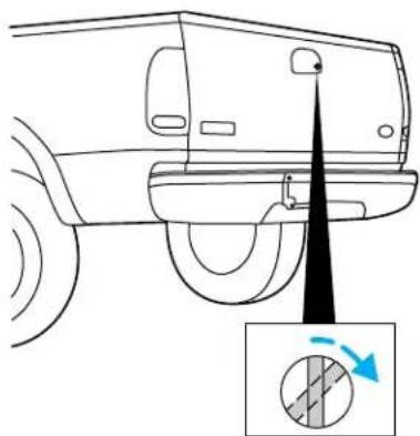 FORD F-350 Super Duty (2005) - TAILGATE LOCK (IF EQUIPPED) - 1
