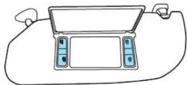 FORD F-350 Super Duty (2005) - ILLUMINATED VISOR MIRROR (IF EQUIPPED) - 1