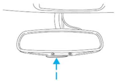 FORD F-350 Super Duty (2005) - Automatic dimming inside rear view mirror (if equipped) - 1