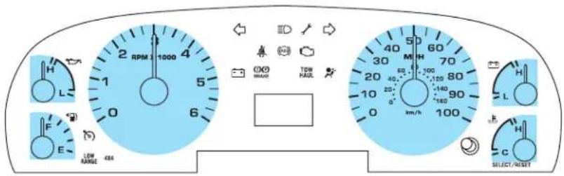 FORD F-350 Super Duty (2005) - Instrument Cluster - 1