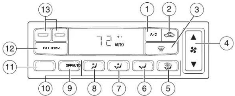 FORD F-350 Super Duty (2005) - AUTOMATIC TEMPERATURE CONTROL SYSTEM (IF EQUIPPED) - 1