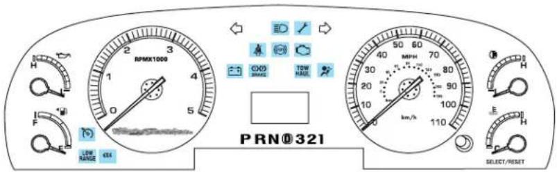 FORD F-350 Super Duty (2005) - WARNING LIGHTS AND CHIMES - 3