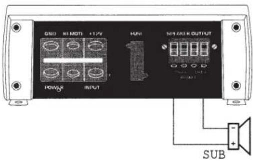 Sound Ordnance M75-4 - CONNECTING THE SPEAKER OUTPUTS - 6
