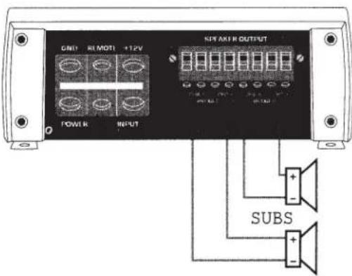 Sound Ordnance M75-4 - CONNECTING THE SPEAKER OUTPUTS - 3