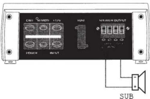 Sound Ordnance M75-4 - CONNECTING THE SPEAKER OUTPUTS - 5