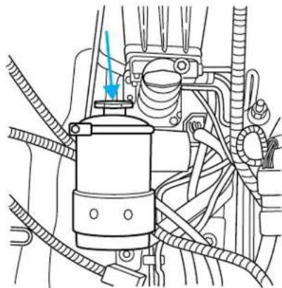 FORD F-53 Motorhome Chassis (2003) - CHECKING AND ADDING POWER STEERING FLUID - 1