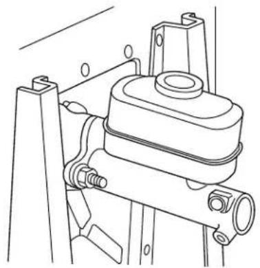 FORD F-53 Motorhome Chassis (2003) - Checking and adding brake fluid - 1