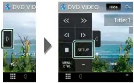 DVD VID 0.01-23 DVID VIDEO Title:1 << >>> < I >> SETUP MENU CTRL - IN