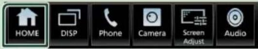 HOME DISP Phone Camera Screen Adjust Audio