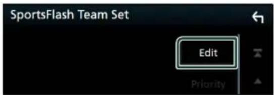 SportsFlash Team Set Edit Priority
