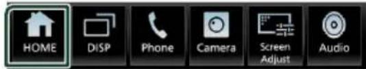HOME DISP Phone Camera Screen Adjust Audio