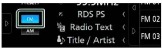 FM AM PS RDS PS Radio Text Title / Artist FM 02 FM 03
