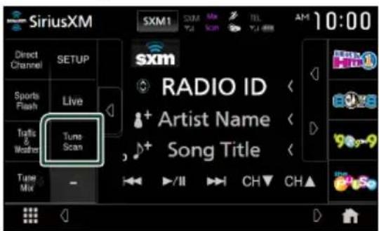 SiriusXM SXM1 SXM Direct Channel SETUP Sports Flash Live Traits & Weather Tune Scan sxm RADIO ID Artist Name Song Title Tune Mix -