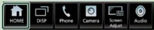 HOME DISP Phone Camera Screen Adjust Audio