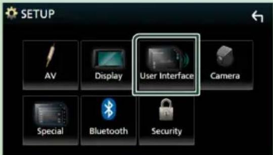 SETUP AV Display User Interface Camera Special Bluetooth Security