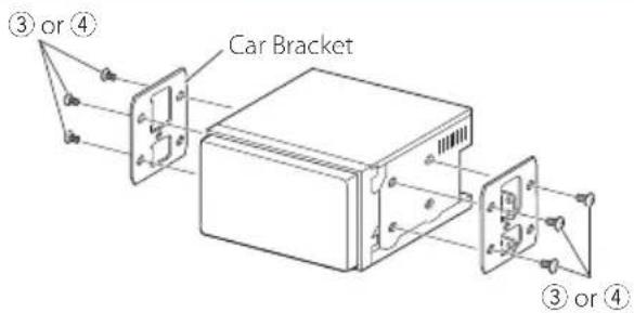 ③ or ④ Car Bracket ③ or ④