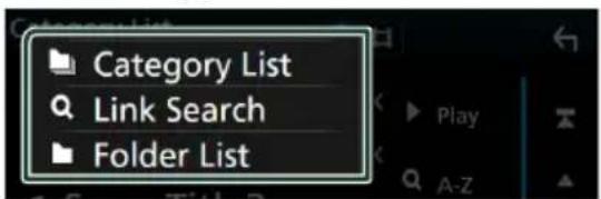 Category List Link Search Folder List
