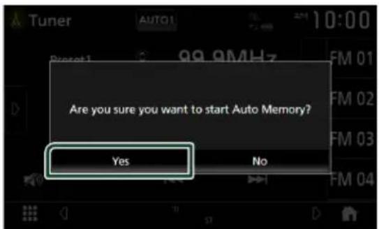 Are you sure you want to start Auto Memory? Yes No