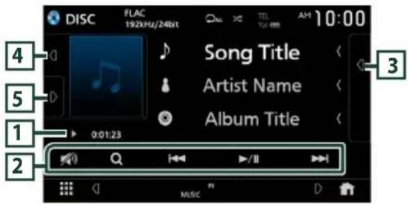 DISC FLAC 192kHz/24bit Song Title Artist Name Album Title 0:01:23 2 3 4 5 1 2 MUSIC