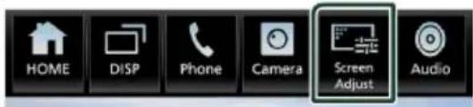 HOME DISP Phone Camera Screen Adjust Audio