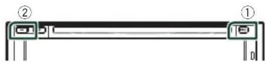 JVC KW-V85BT - Press the button ① followed by the button ② for 1 second at the same time. - 1