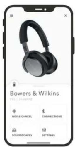 Bowers & Wilkins PSI & WILKING NOISE CANCEL CONNECTIONS SOUND SCAPES SETTINGS