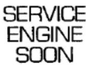 FORD Thunderbird (1997) - Service Engine Soon Warning Light - 1
