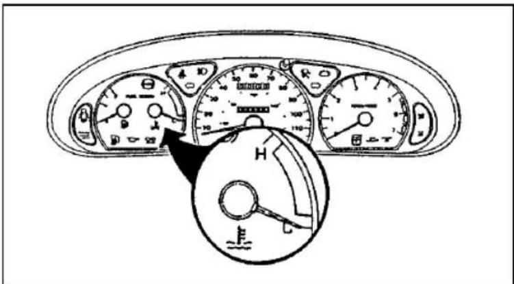 FORD Thunderbird (1997) - Engine Coolant Temperature Gauge - 1