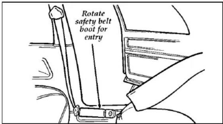 FORD Thunderbird (1997) - Rear Seat Entry - 1