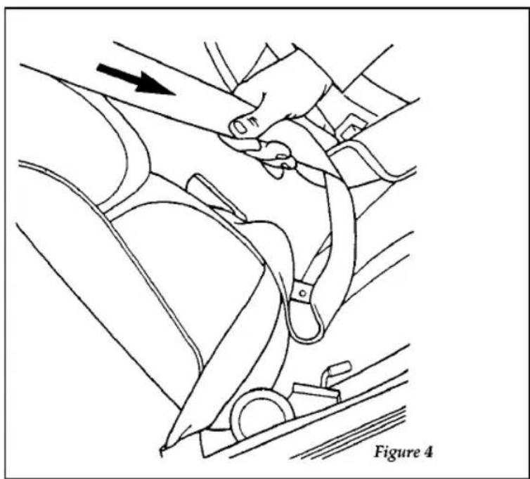 FORD Thunderbird (1997) - Installing Safety Seats in the Front Outboard Passenger Seating Position - 4