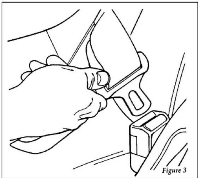 FORD Thunderbird (1997) - Installing Safety Seats in the Front Outboard Passenger Seating Position - 3
