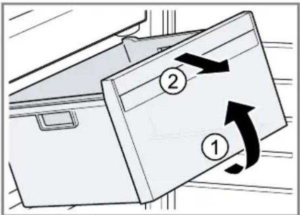 BOSCH Serie 4 KIV85VSF0G - Removing the frozen food container - 1