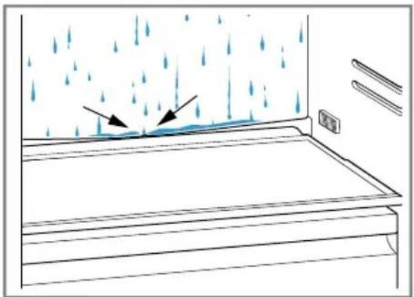 BOSCH Serie 4 KIV85VSF0G - Cleaning the condensation channel and drainage hole - 1