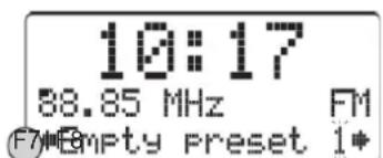 Soundmaster UR170SW - Speichern und Abrufen von gespeicherten Sendern - 1