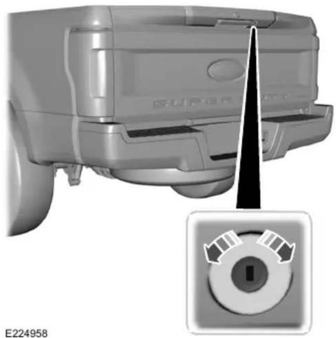 FORD F-250 Super Duty (2017) - TAILGATE LOCK (If Equipped) - 1