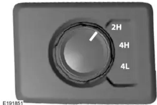 FORD F-450 Super Duty (2020) - Using the Electronic Shift on the Fly 4WD system (If Equipped) - 1