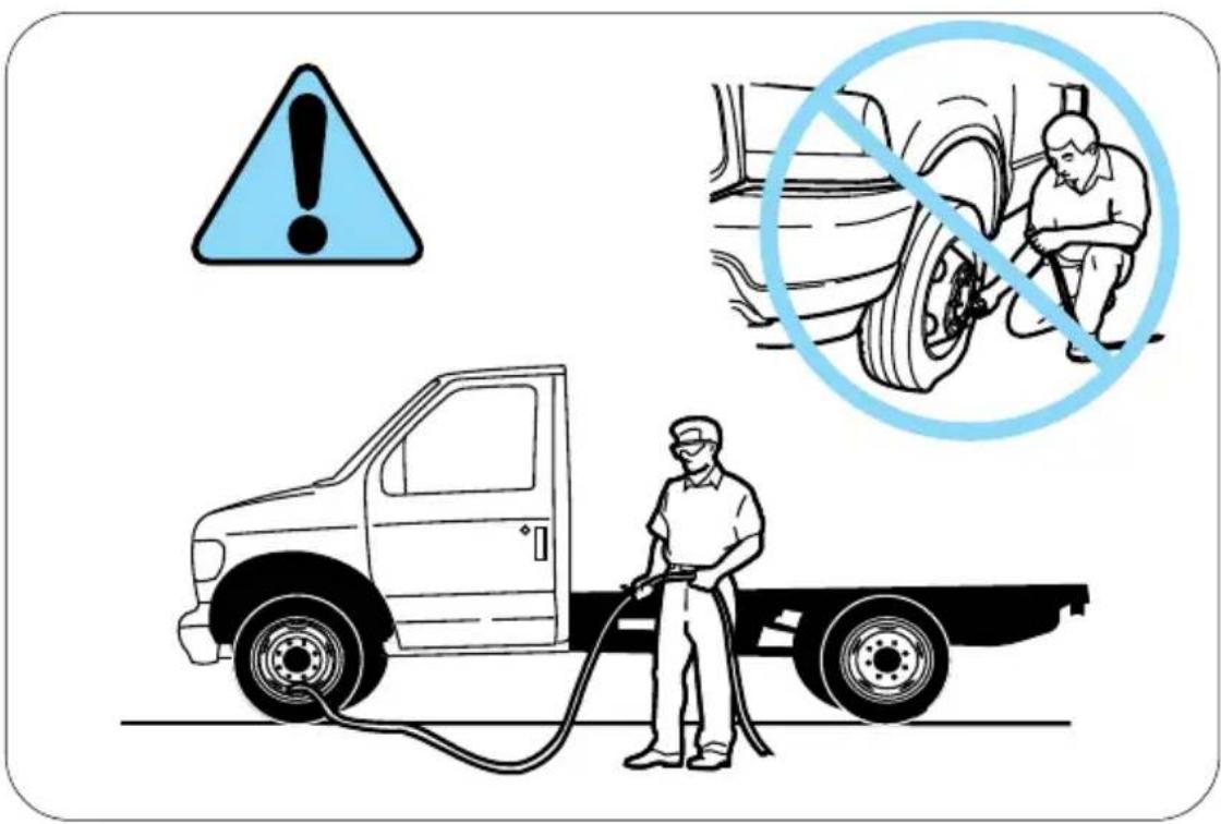FORD F-350 Super Duty (2019) - Tire Inflation Information - 2