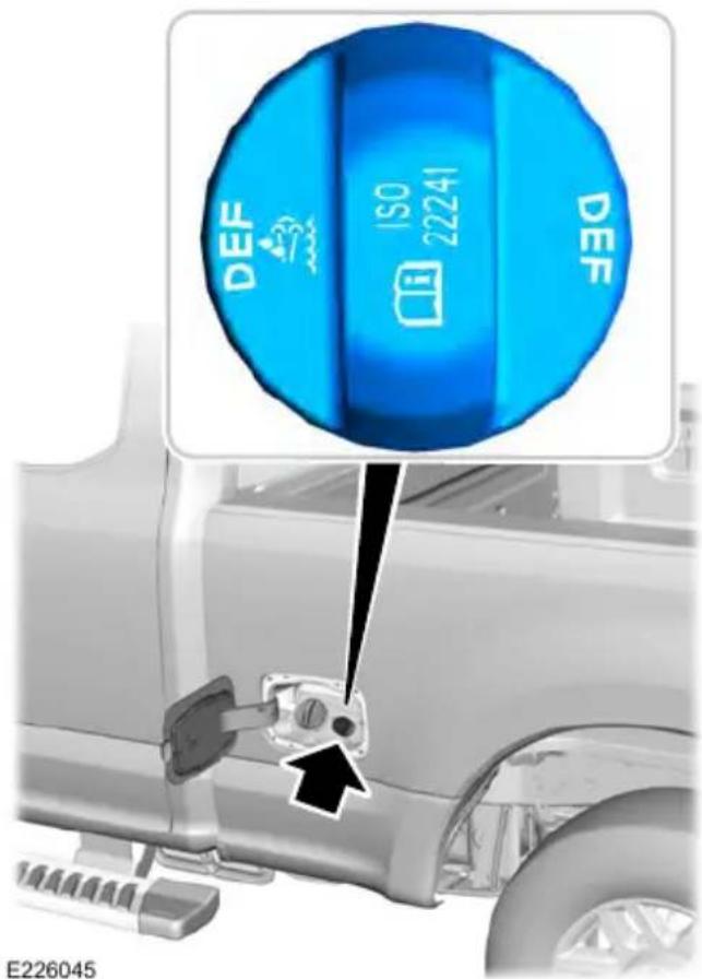 FORD F-350 Super Duty (2019) - Filling the Diesel Exhaust Fluid Tank - 2