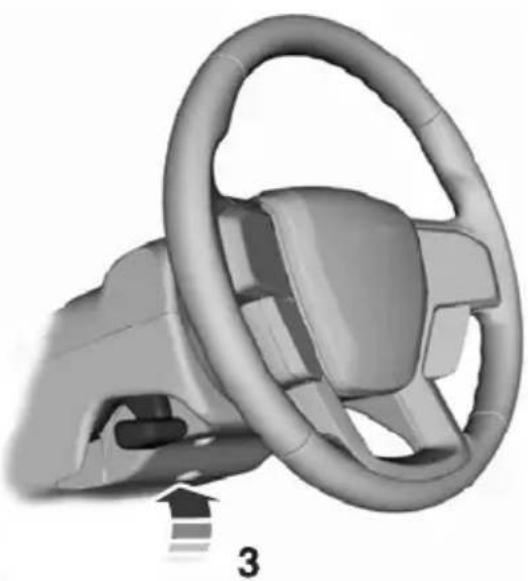 FORD F-350 Super Duty (2019) - ADJUSTING THE STEERING WHEEL - VEHICLES WITH: MANUAL ADJUSTABLE STEERING COLUMN - 3