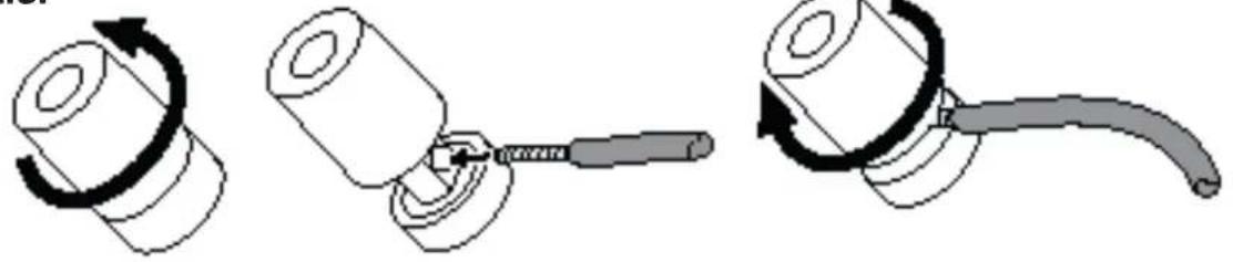JBL Stage A125C - USO DE CONECTORES CON CABLE PELADO O PATILLAS: - 1