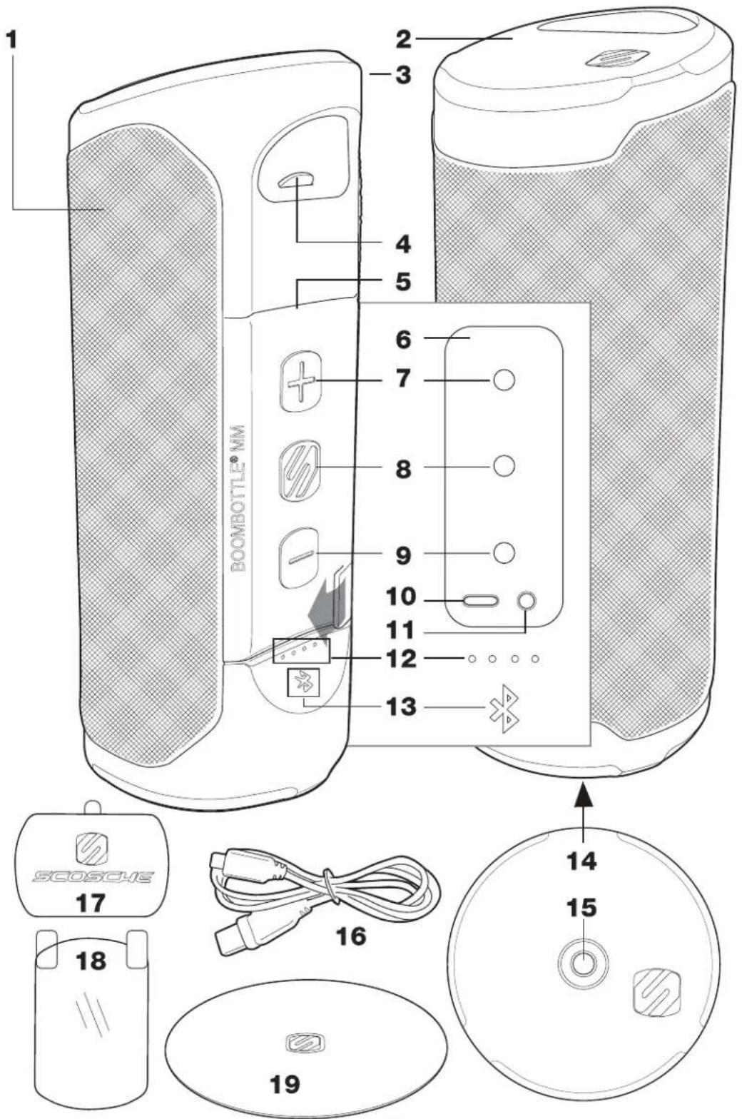 Scosche BoomBottle MM - OVERVIEW - 1
