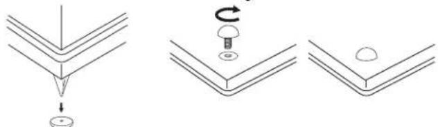 KLH Audio Kendall - SPIKE AND RUBBER FEET - 3
