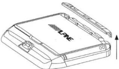 ALPINE PKG-RSE3DVD - Remove the rear interchangeable color cover. - 1