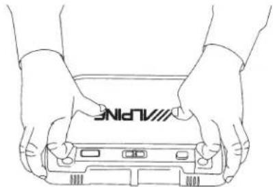 ALPINE PKG-RSE3DVD - Remove the top interchangeable color cover. - 1