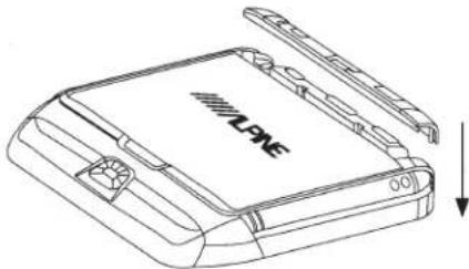 ALPINE PKG-RSE3DVD - Install the rear interchangeable color cover. - 1