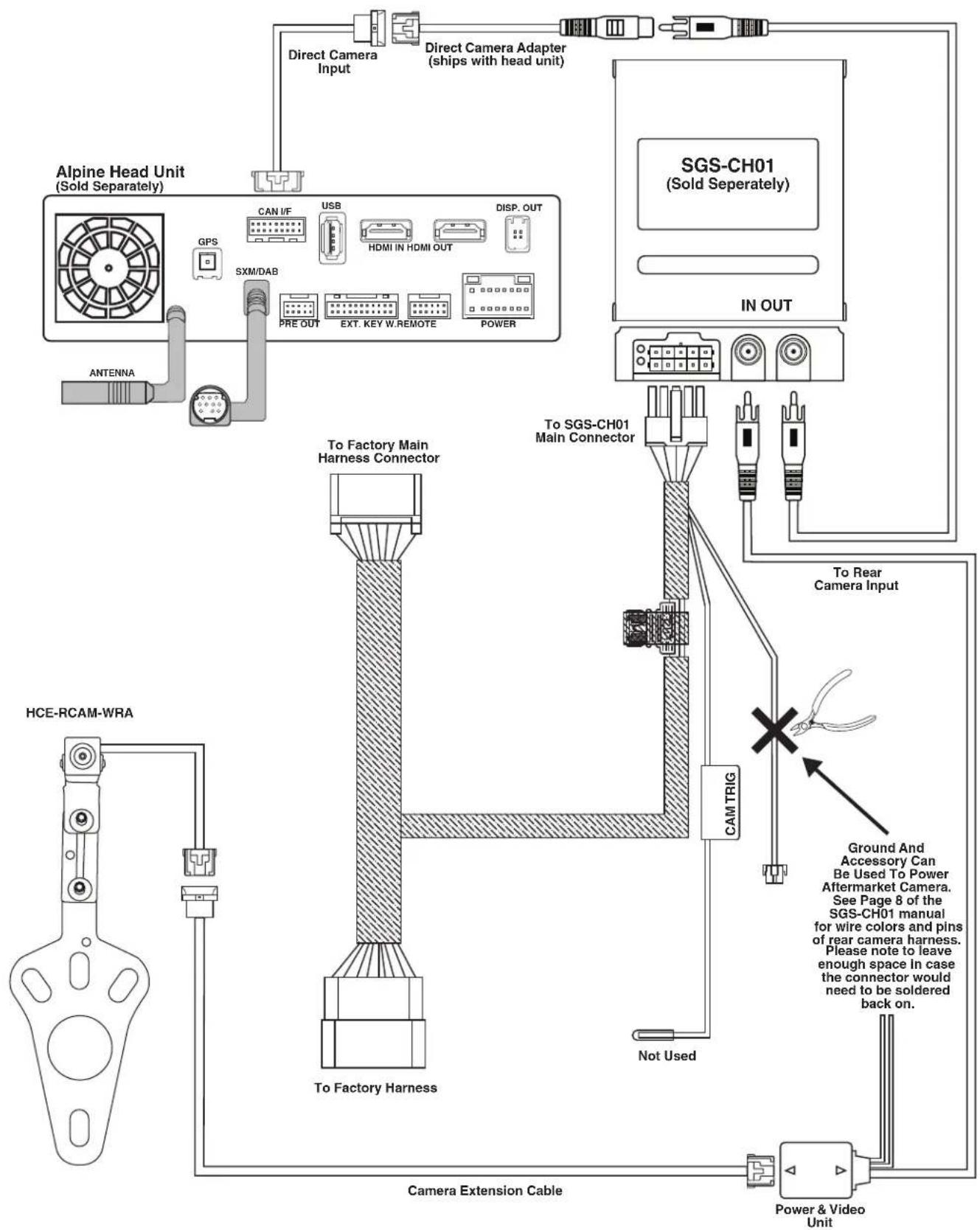 ALPINE HCE-RCAM-WRA - Bracket Installation - 5