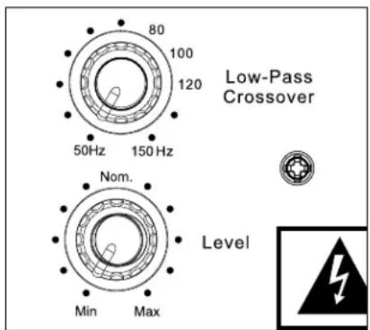 Revel Concerta B1 - LOW-PASS FREQUENCY CONTROL - 1